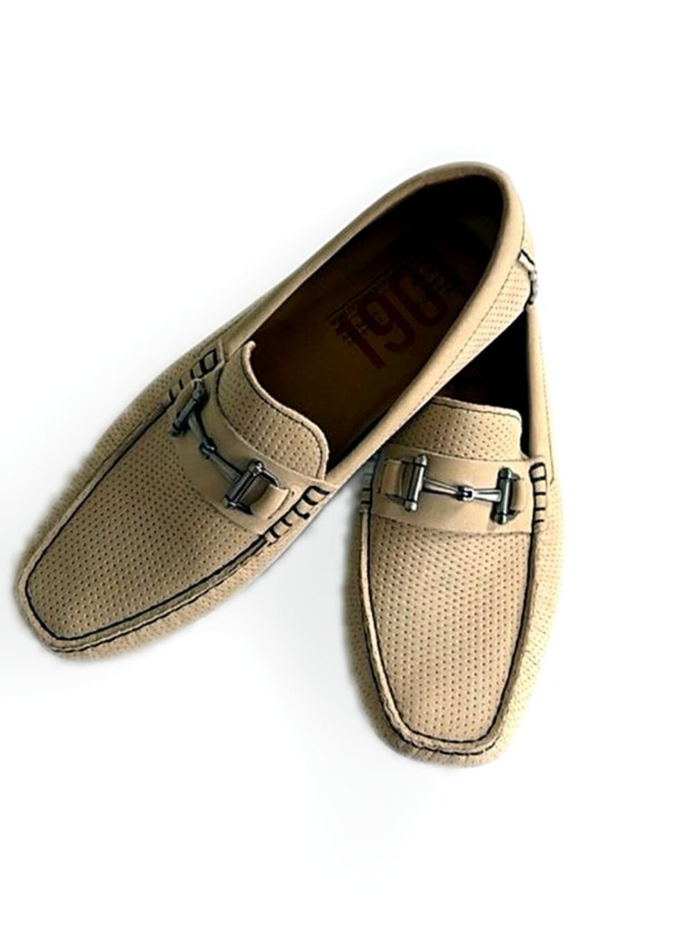 901 Suede Men’s Driving Moccasins Loafers MStorino Horse Bit Shoes Sand 10